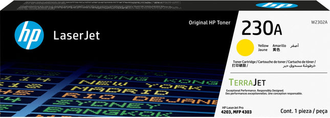 Original HP 230X Gelb Toner W2302X Color LaserJet Pro 4203 MFP 4303