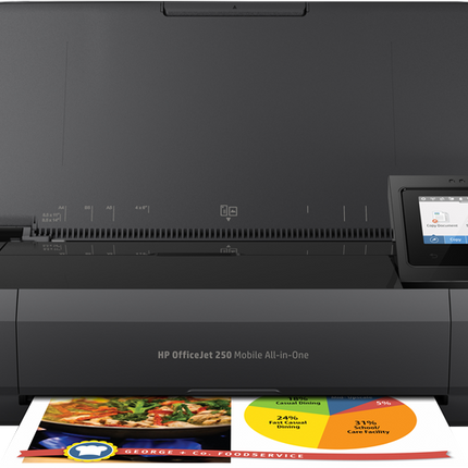 HP OfficeJet 250 Mobiler Tintenstrahldrucker Schwarz