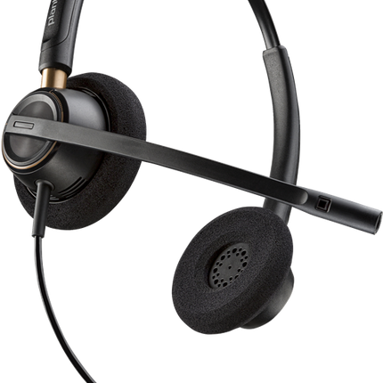 HP Poly EncorePro 520 binaurales Headset + Quick Disconnect Schwarz