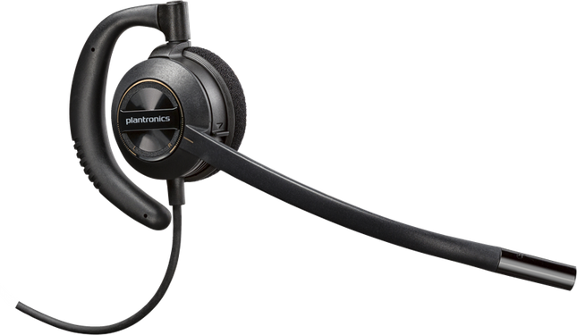 HP Poly EncorePro 530 Headset + Quick Disconnect Schwarz