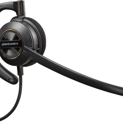 HP Poly EncorePro 530D diskretes digitales Headset mit Quick Disconnect TAA Schwarz