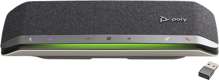 HP Poly Sync 40+ Freisprecheinrichtung-Bluetooth -kabellos, kabelgebunden-USB-A, USB-C Schwarz / Silber