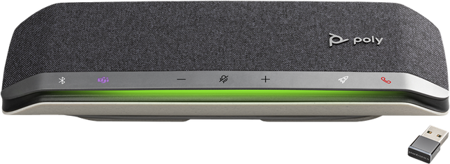 HP Poly Sync 40+ Freisprecheinrichtung-Bluetooth -kabellos, kabelgebunden-USB-A, USB-C Schwarz / Silber