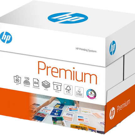 HP Premium Multifunktionspapier A4 5x500 Blatt Karton Weiss