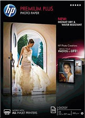 HP Premium Plus Fotopapier A4 Weiss