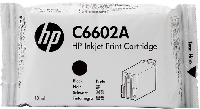 HP SPS 18ml Schwarz Druckerpatrone C6602A