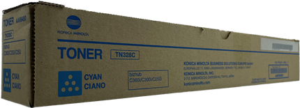 Konica Minolta TN328C Cyan Toner