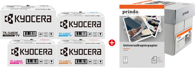 Kyocera TK-5480 MCVP Schwarz / Cyan / Magenta / Gelb / Weiss Value Pack