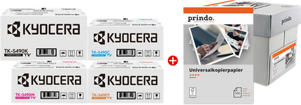 Kyocera TK-5490 MCVP Schwarz / Cyan / Magenta / Gelb / Weiss Value Pack