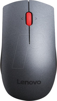 Lenovo Professional - Maus grey;red / Rot