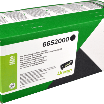 Lexmark 66S2000 Schwarz Toner