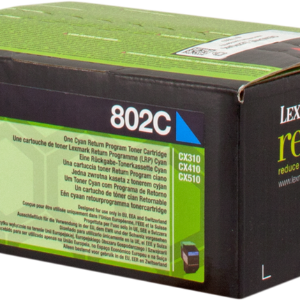 Lexmark 802C Cyan Toner