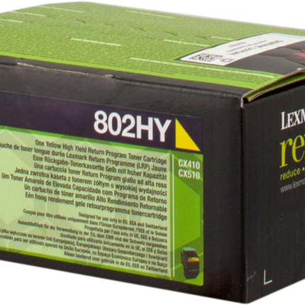 Lexmark 802HY Gelb Toner