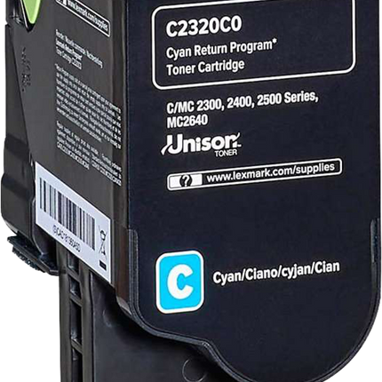 Lexmark C2320C0 Cyan Toner