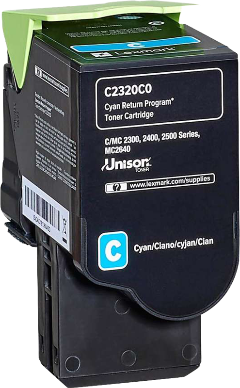 Lexmark C2320C0 Cyan Toner