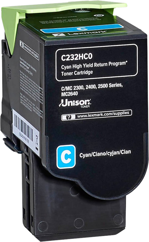 Lexmark C232HC0 Cyan Toner
