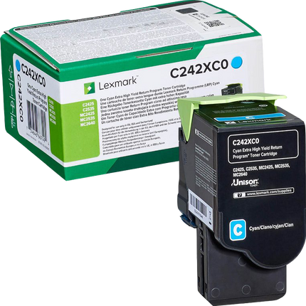 Lexmark C242XC0 Cyan Toner