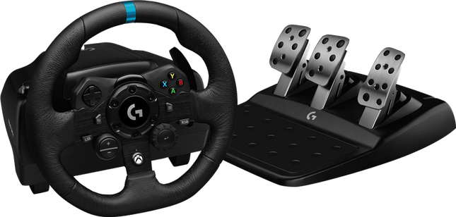 Logitech G923 Gaming Rennlenkrad mit Pedalen Schwarz