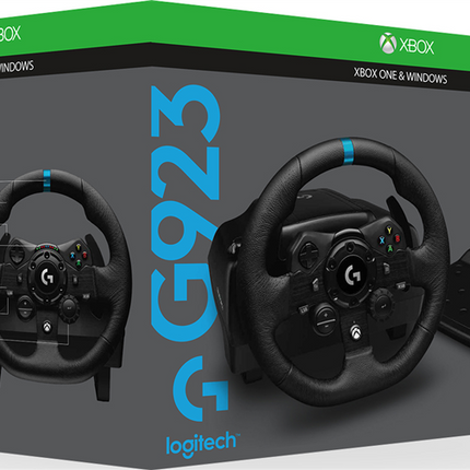 Logitech G923 TRUEFORCE Gaming Rennlenkrad mit Pedalen Schwarz