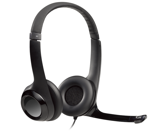 Logitech Headset H390 Schwarz