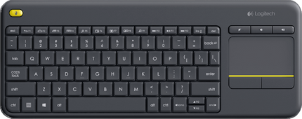 Logitech K400 Plus Tastatur Schwarz
