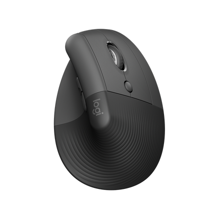 Logitech Lift Vertical Ergonomic Maus graphite