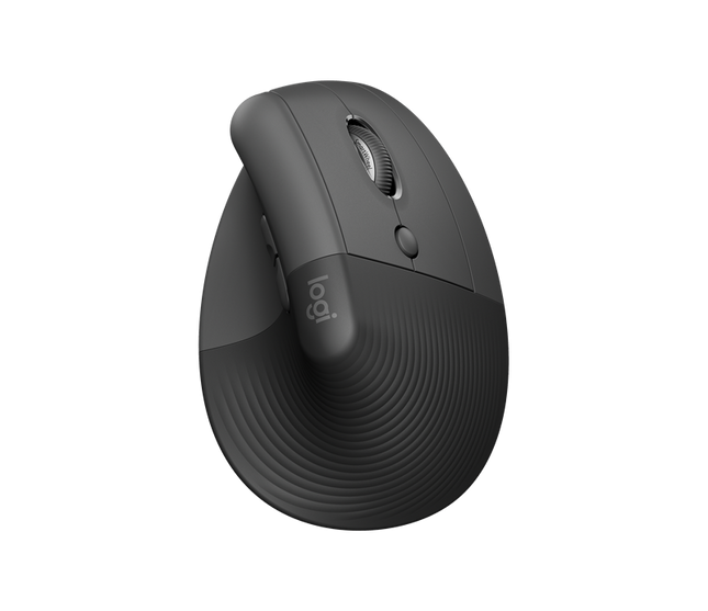 Logitech Lift Vertical Ergonomic Maus graphite