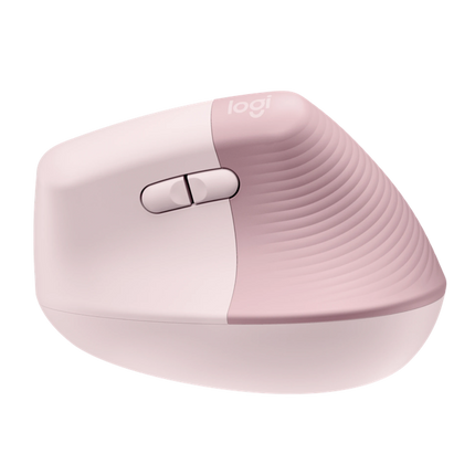 Logitech Lift Vertical Ergonomic Maus Pink