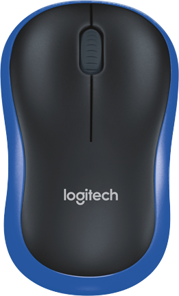 Logitech M185 Maus Blau