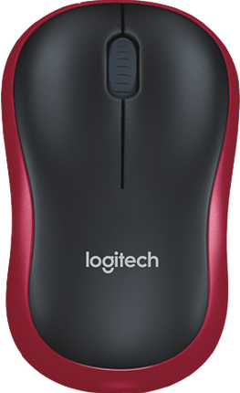 Logitech M185 Maus Rot