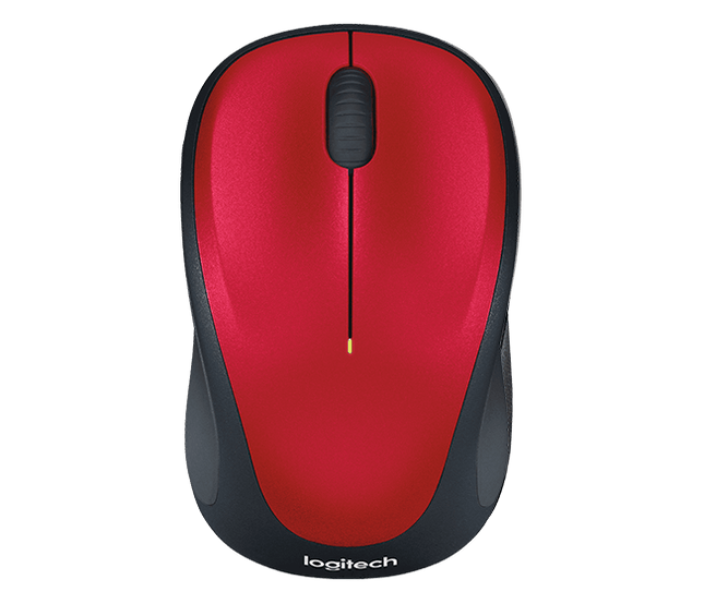 Logitech M235 Maus Rot / Schwarz