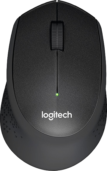 Logitech M330 Silent Plus Kabellose Maus Schwarz