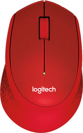 Logitech M330 Silent Plus Maus Rot