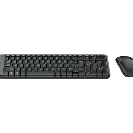 Logitech MK220 kabelloses Tastatur-Maus-Set Schwarz