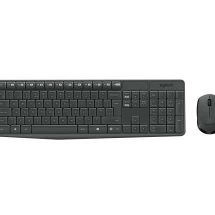 Logitech MK235 kabelloses Tastatur-Maus-Set grey