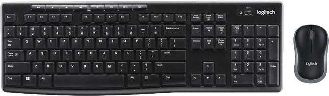 Logitech MK270 Kabelloses Tastatur-Maus-Set Schwarz