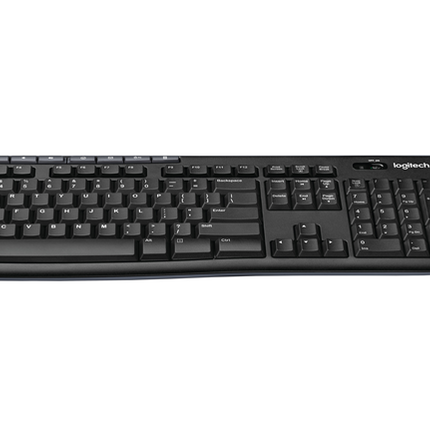 Logitech MK270 kabelloses Tastatur-Maus-Set UK Schwarz