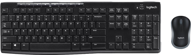 Logitech MK270 kabelloses Tastatur-Maus-Set US Schwarz