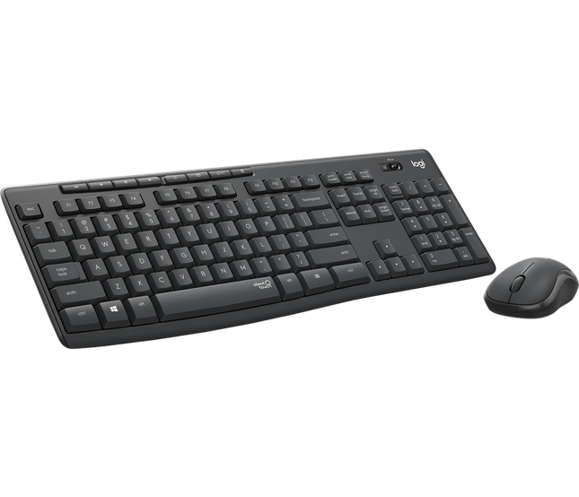 Logitech MK295 Silent kabelloses Tastatur-Maus-Set graphite