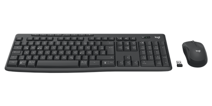 Logitech MK370 kabelloses Tastatur-Maus-Set graphite
