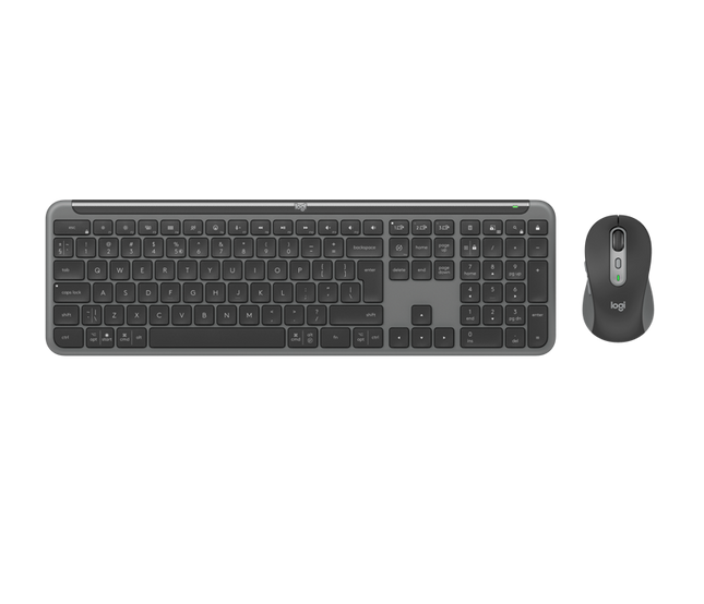 Logitech MK950 Signature Slim kabelloses Tastatur-Maus-Set graphite