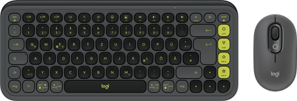 Logitech POP kabelloses Tastatur-Maus-Set graphite