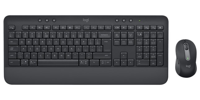 Logitech Signature kabellose MK650 Tastatur-Maus-Set graphite