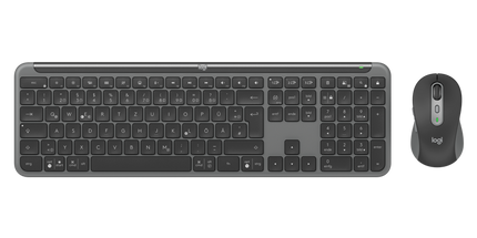 Logitech Signature Slim kabellose MK950 Tastatur-Maus-Set graphite