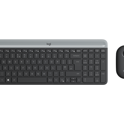 Logitech Slim Wireless Combo MK470 Graphitgrau