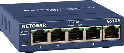 NETGEAR 5-Port Gigabit Desktop Switch Blau