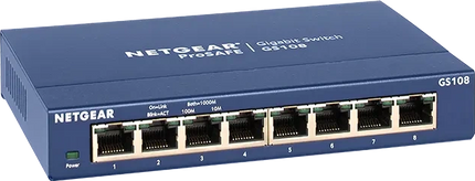 NETGEAR 8-Port Gigabit Desktop Switch Blau