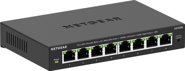 NETGEAR 8-Port Gigabit Smart Switch Schwarz