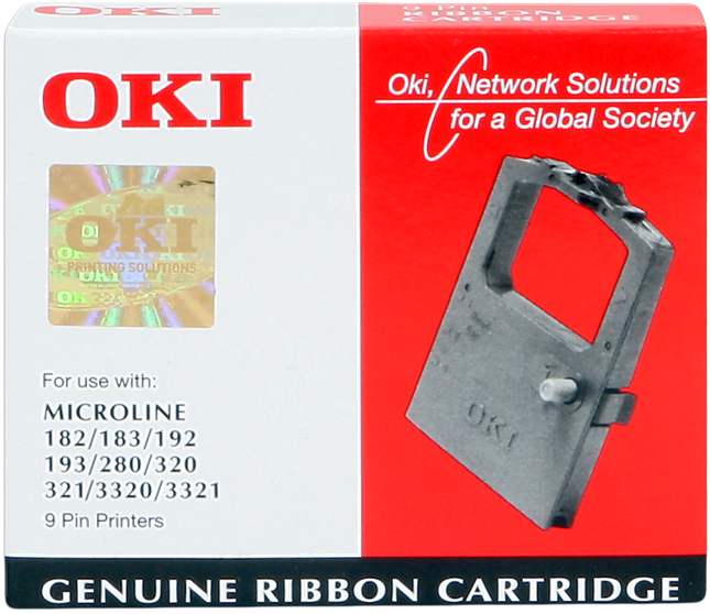 OKI 09002303 Schwarz Farbband 182/3321
