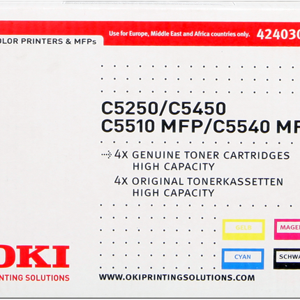OKI 42403006 Multipack Schwarz / Cyan / Magenta / Gelb